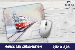 Old Train Watercolor mouse pad / sublimation Product Image 1
