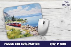 Old Train Watercolor mouse pad / sublimation Product Image 1