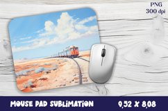 Old Train Watercolor mouse pad / sublimation Product Image 1