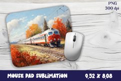Old Train Watercolor mouse pad / sublimation Product Image 1