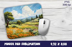 Old Train Watercolor mouse pad / sublimation Product Image 1