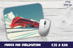 Old Train Watercolor mouse pad / sublimation Product Image 1
