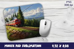 Old Train Watercolor mouse pad / sublimation Product Image 1