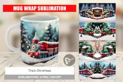 Mug sublimation design Train Christmas Product Image 1
