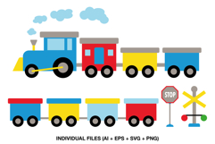 kids-transportation-clipart-set