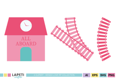 Toddler birthday train graphics for personalized party creations