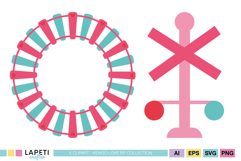 Cute birthday graphics featuring train station railroad and crossing sign