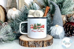 Merry Christmas PNG clipart, Coffee, Tree, Gift, Santa Hat Product Image 2