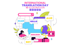 10 International Translation Day Illustration Product Image 1