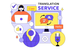 10 Multilingual Translation Service Illustration Product Image 4