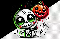 Halloween zombie tumbler mug wrap clipart sublimation design Product Image 2