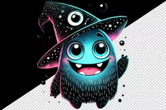 Halloween monster tumbler mug wrap clipart sublimation png Product Image 2