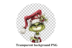 Pouty Grinch Woman Clipart PNG Product Image 2