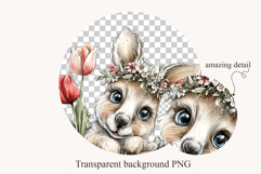 Aussie Easter Animals Clipart Bundle Peeking PNGs Product Image 2