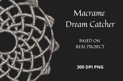 Macrame Dream Catcher PNG Clipart with Pencil Sketch Effect Product Image 3