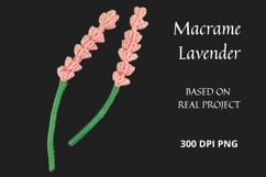 Macrame Lavender PNG Botanical Clipart Product Image 3