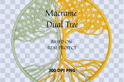 Macrame Tree Clipart PNG Set of 3 Designs Product Image 3