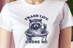 Trash Life Chose Me SVG, Funny Raccoon PNG, Dumpster Life Product Image 2