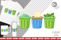 Sorting Bins Clipart Product Image 1