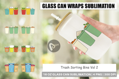 Glass Can Trash Sorting Bins Product Image 1