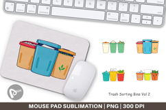 Mouse Pad Trash Sorting Bins Product Image 1
