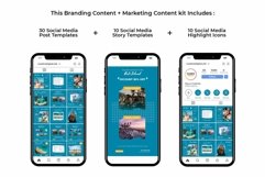Tour &amp; Travel Blue Instagram Templates| CANVA-PS-AI Product Image 3
