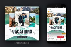 Travel and Tours and Adventure Post or Flyer Design Template Product Image 2