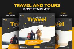 Travel and Tours and Adventure Social Media Design Template Product Image 1