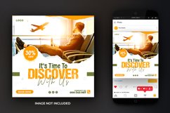 Travel and Tours Discover Social Media Post Design Template Product Image 2