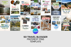 Canva Travel Blogger Pinterest Pins Templates Product Image 1