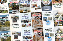 Canva Travel Blogger Pinterest Pins Templates Product Image 3