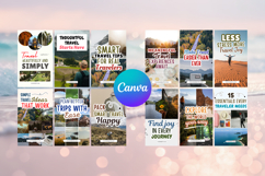 Canva Travel Blogger Pinterest Pins Templates Product Image 4