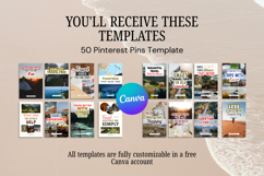Canva Travel Blogger Pinterest Pins Templates Product Image 8