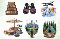 Travel Clipart Sublimation Product Image 5