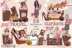 Luxury Travel Fashion Accessories Clipart PNG Bundle 56 PNG Product Image 1