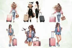 Travel Girl Clipart Sublimation Clipart Product Image 5