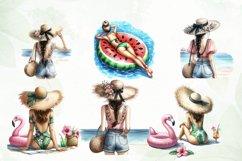 Travel Girl Clipart Sublimation Clipart Product Image 4