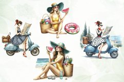 Travel Girl Clipart Sublimation Clipart Product Image 2