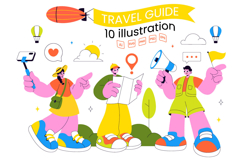 10 Travel Guide and Tour Illustration Product Image 1