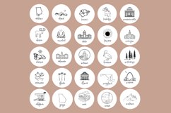 travel instagram story icons