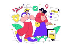 10 Travel Insurance Illustration Product Image 4