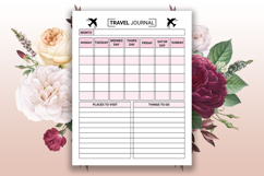 Printable Travel Journal Vacation Log &amp; Itinerary Planner Product Image 2