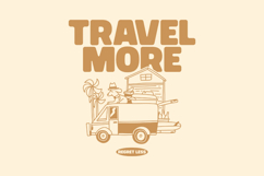 Travel More Summer Travel Quotes T-shirt Design