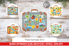 Wind Spinner Travel Suitcase Product Image 1