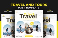 Travel Tours Dream Destination Social Media Post Template Product Image 1