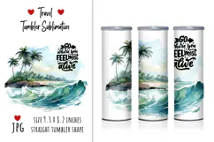 beach, tropical island, ocean, sea, palm trees, tropical paradise, vacation, travel, tourism, summer, tropical beach, exotic destination, island, waves, resort, watercolor illustration, digital art