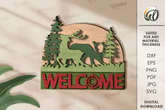 Travel Wall Decor Laser Cut. Wooden Travel Welcome Sign SVG Product Image 1