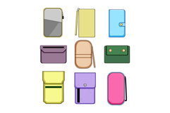 People carrying different wallet and pouch accessories colle Product Image 1
