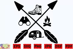 Traveling Arrow SVG | Travel SVG | Adventure SVG | Mountain Product Image 2