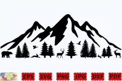 Traveling Scene SVG | Travel SVG | Adventure SVG | Mountain Product Image 1